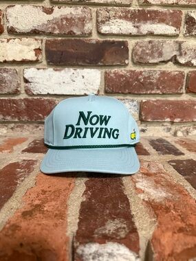 2026 Masters Now Driving Light Blue Trucker Hat